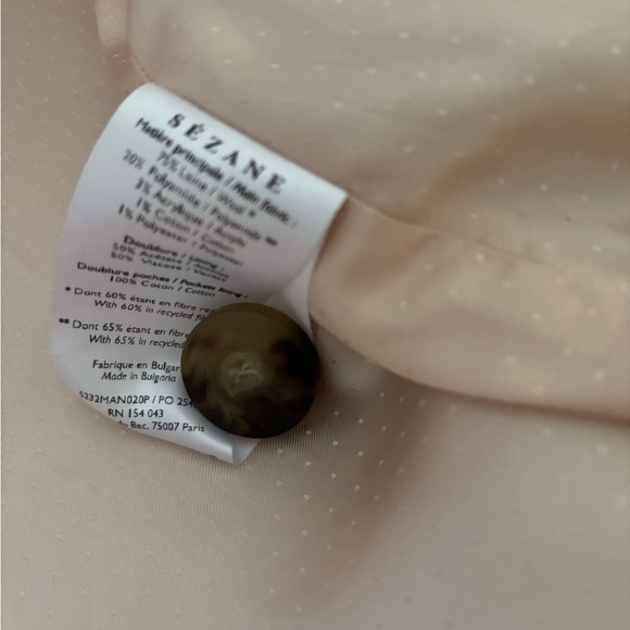 Sezane Leo coat in pink, size 2 - Picture 6 of 13